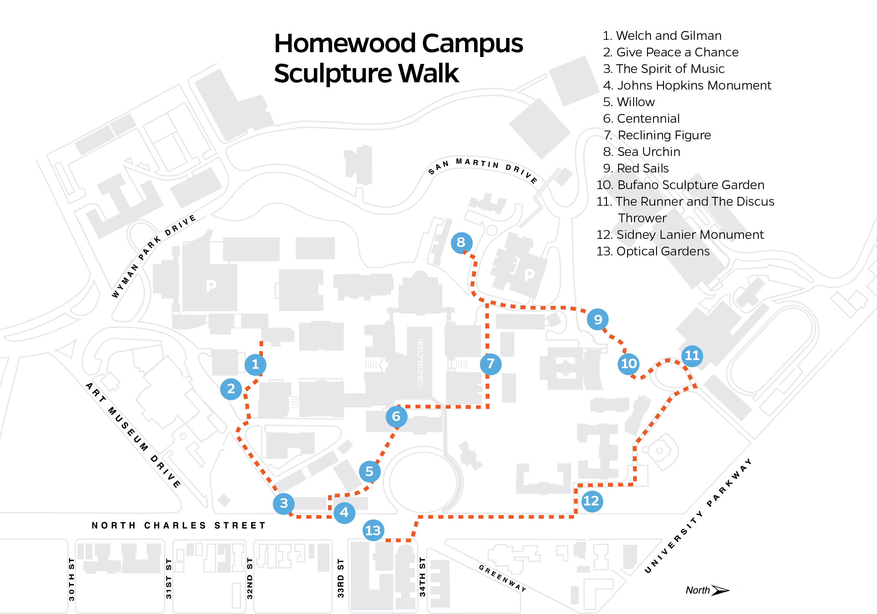 Take A Homewood Campus Sculpture Walk Hub