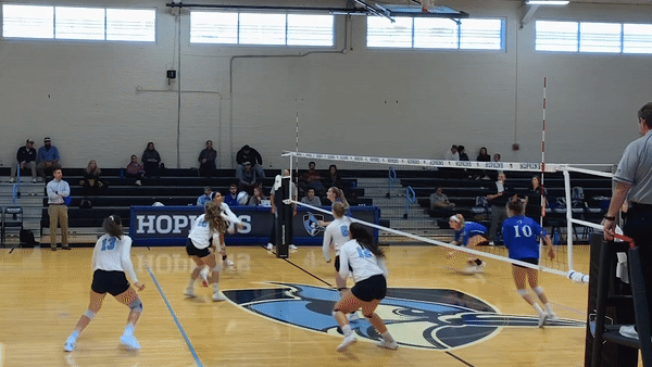 Animated Gif of volleyball team scoring a point