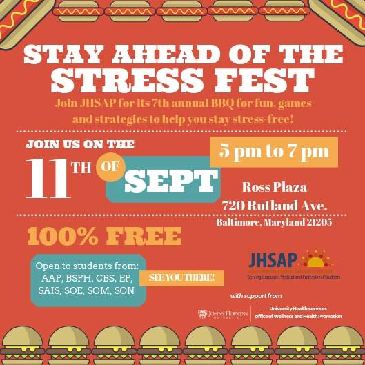 Flyer for Stay Ahead of the Stress Fest