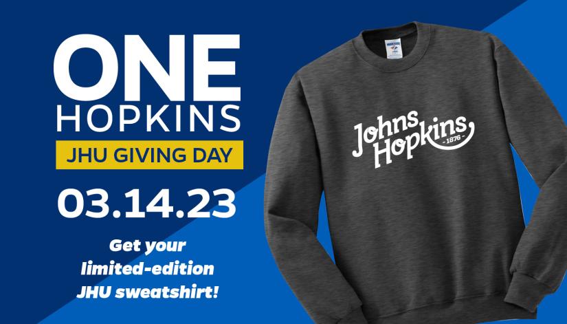 ONEHopkins JHU Giving Day flier