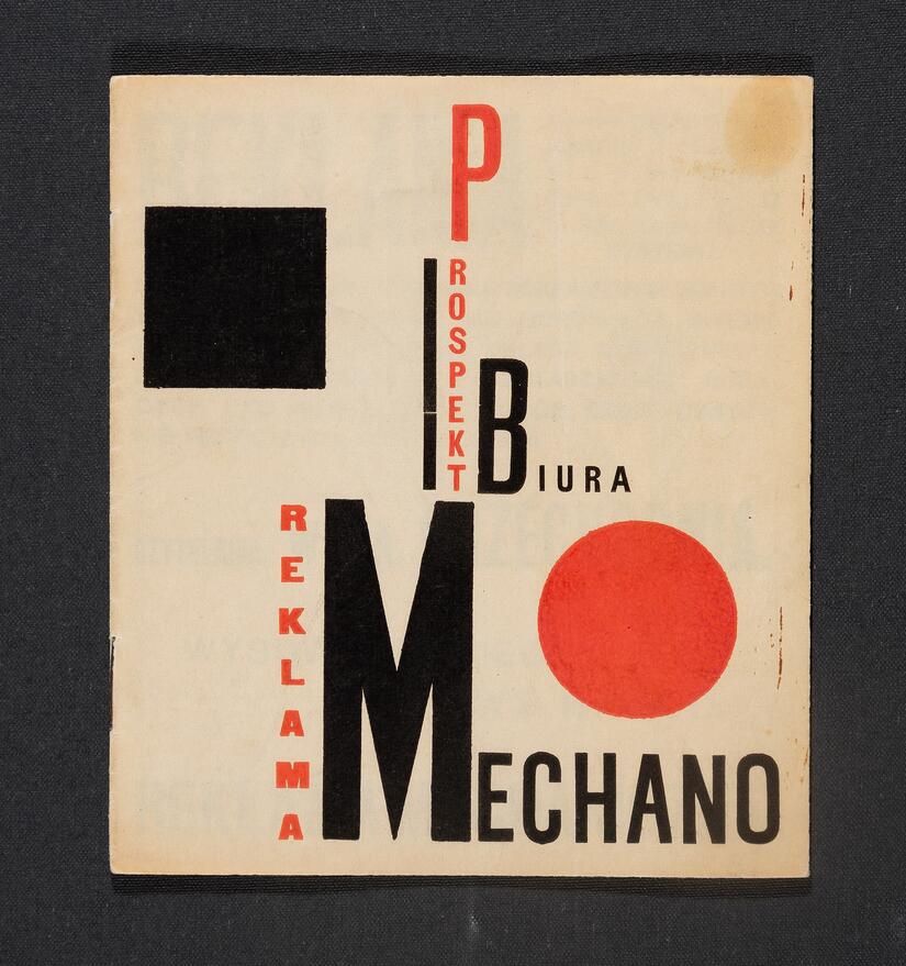 Promotional leaflet by Henryk Berlewi, Warsaw, 1924