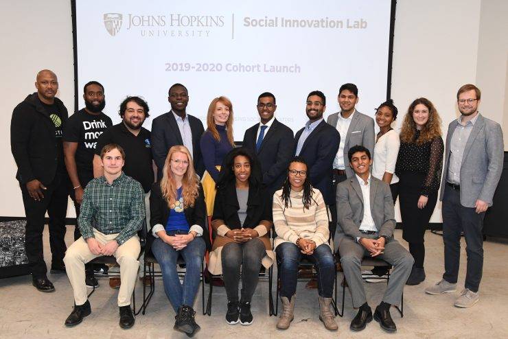 Group shot of 2019-2020 Social Innovation Cohort