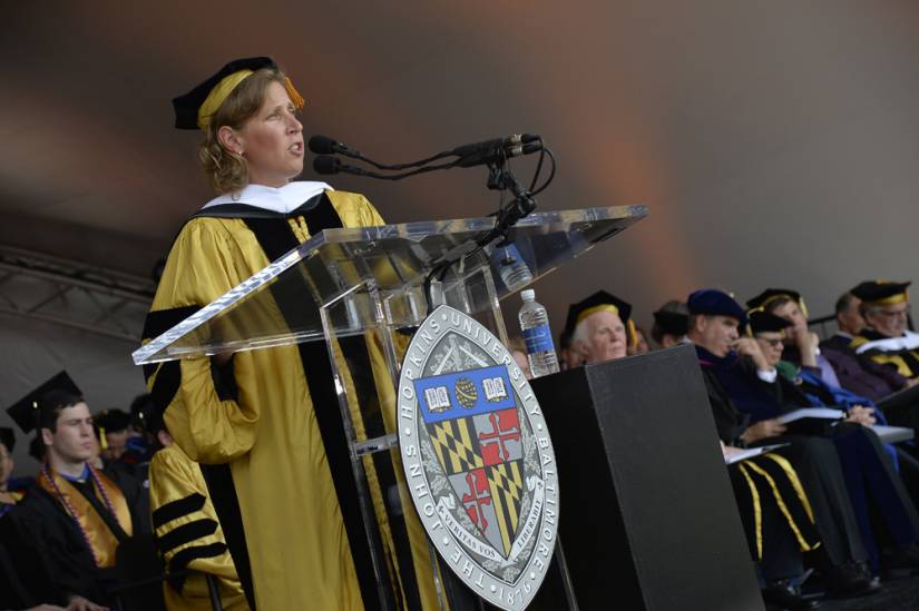 Susan Wojcicki's JHU commencement speech makes a splash Hub