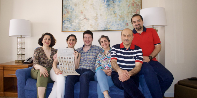 Alaleh Azhir with her family
