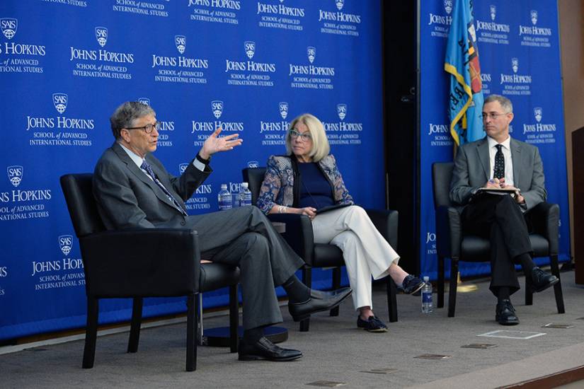 Bill Gates, Cinnamon Dornsife, and Jeremy Shiffman