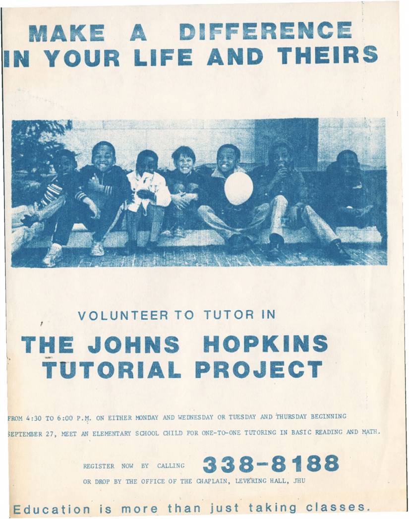Poster advertising the Tutorial Project