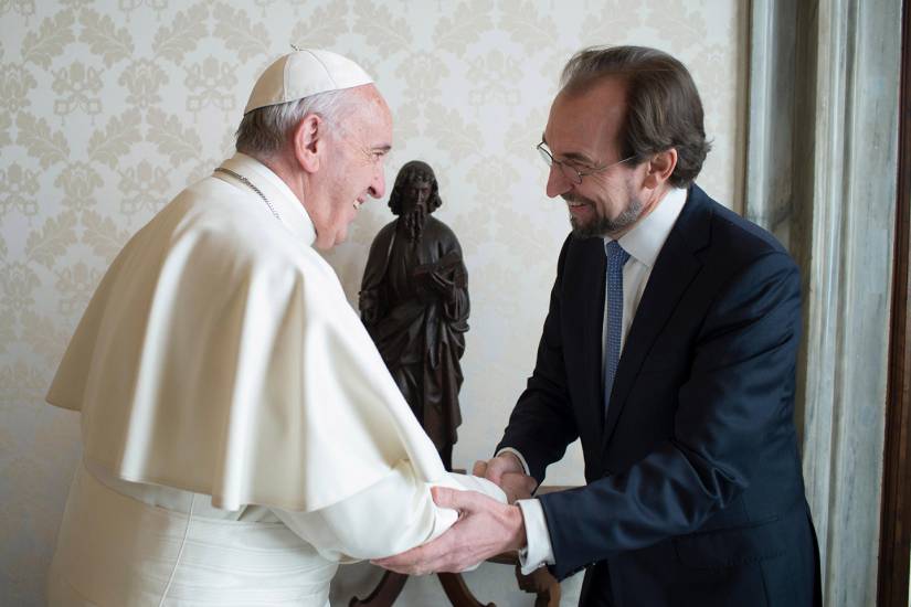 Al Hussein meets with Pope Francis