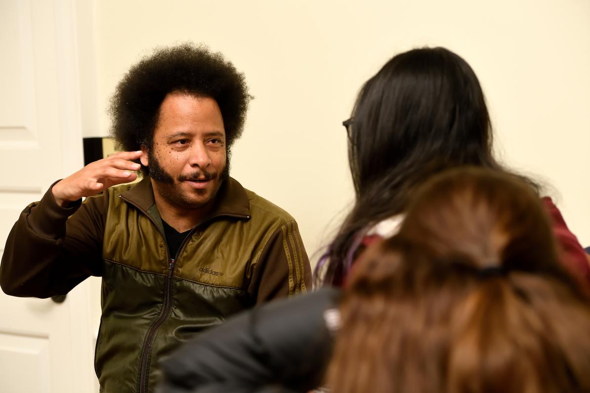Artist and activist Boots Riley talks film, capitalism, social justice at Johns Hopkins Hub