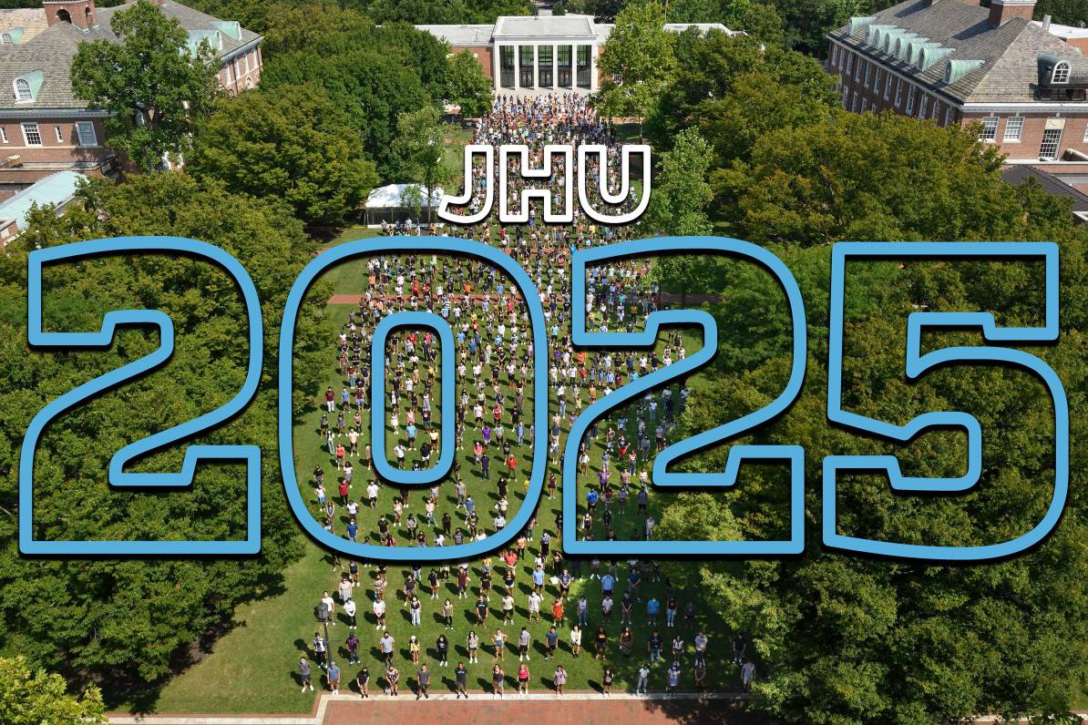 Places, everyone Johns Hopkins Class of 2025 comes together for its