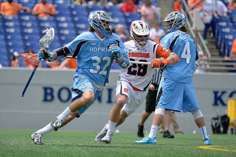 Men's lacrosse Johns Hopkins withstands Syracuse rally to punch ticket