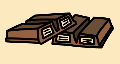 Illustration of a Kit-Kat chocolate bar