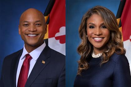 Maryland Gov. Wes Moore and first lady Dawn Moore