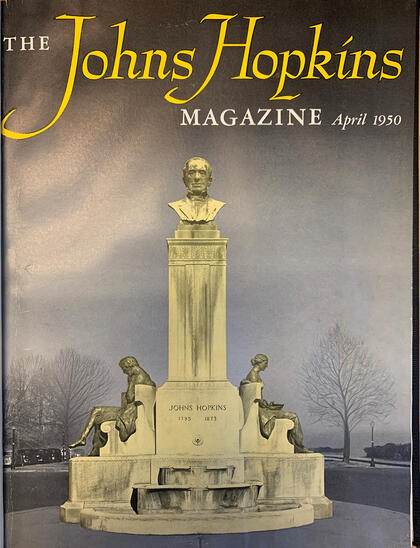 The cover of the first issue of Johns Hopkins Magazine