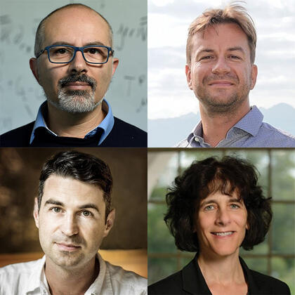 Four headshots in a square image array