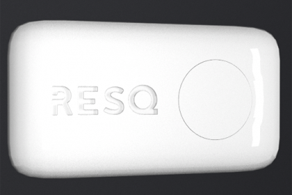 The ResQ cardiac patch monitors the strength and timing of their hearts' electrical activity and contacts caregivers in the event of abnormal heart activity. 