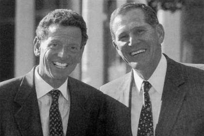 David Bernstein (left) with Morris W. Offit