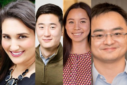 JHU alumni named to Forbes list include Elizabeth Galbut, Luke Lee, Leah Sibener, and Liang Wu