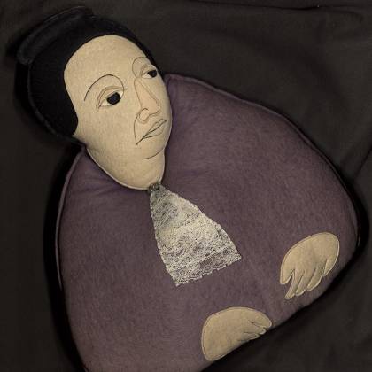 Pillow resembles Gertrude Stein