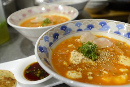 Bowls of Korean stew
