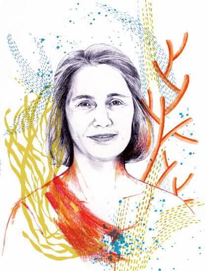 Illustrated headshot of Sarah Preheim