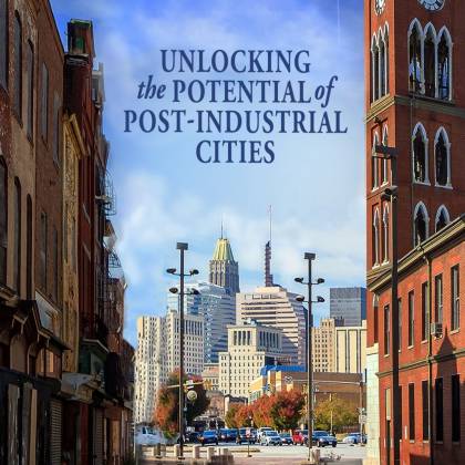 Book cover: Unlocking the Potential of Post-Industrial Cities