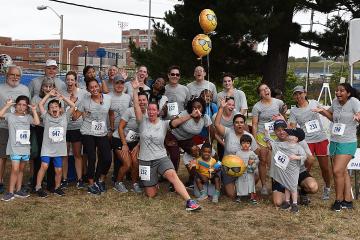 Members of Team Hopkins at a past race.