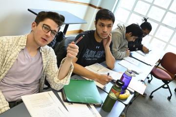 Students in a class in Hodson Hall