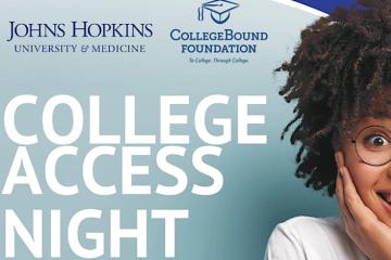 Poster advertising College Access Night