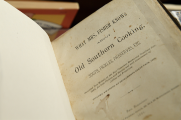 The title page of 'What Mrs. Fisher Knows About Old Southern Cooking' by Abby Fisher