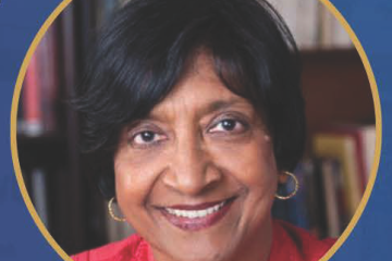 Head shot of Navi Pillay, a woman of color in professional dress
