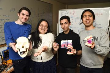 Four students showcase their invention