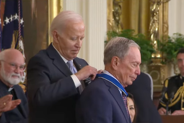 President Biden gives Michael Bloomberg the Presidential Medal of Freedom