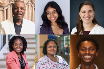 A collage of 10 different professional headshots