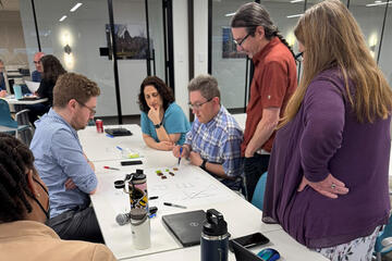 Members of the Johns Hopkins IT team complete an activity during a recent CSLD workshop