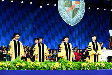 Four people receive honorary degrees