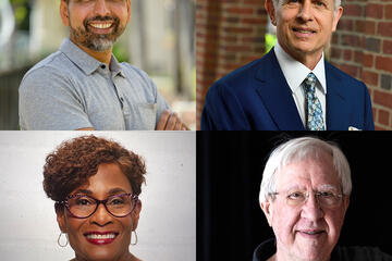 Clockwise from top left: Sal Khan, Lou Forster, Alex Szalay, and Toni Draper