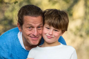 Mike Graglia with his son, Tony, who is now 9 years old. At the age of 3, Tony had his first seizure, which eventually led to his diagnosis with SYNGAP1.