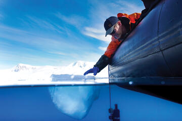 Peter Thielen in Antarctica