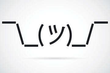 Shrug emoticon