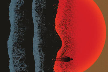 Detail from the cover of Susan Choi's 'Flashlight'