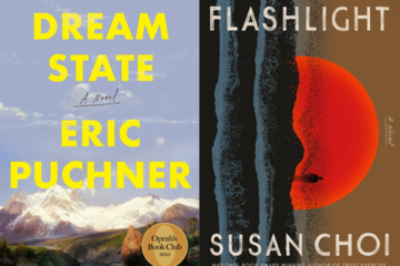Book covers for Eric Puchner's novel "Dream State" and Susan Choi's novel "Flashlight"