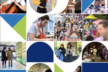 Collage of arts activities