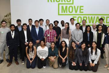 Group of student innovators at the Fuel Demo Day Spring 2025