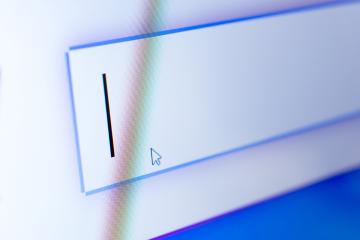 A text cursor on a computer screen