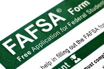 Detail of a FAFSA form