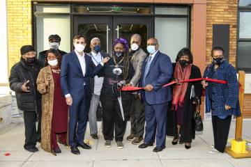 East Baltimore Historical Library ribbon cutting