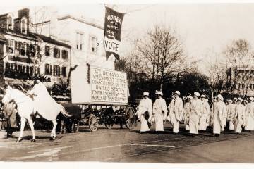Photo of women marching