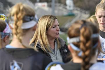 Hopkins women's lacrosse coach Janine Tucker