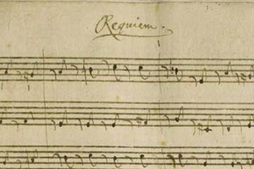 Mozart's requiem sheet music