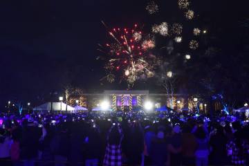Fireworks at the Lighting of the Quads